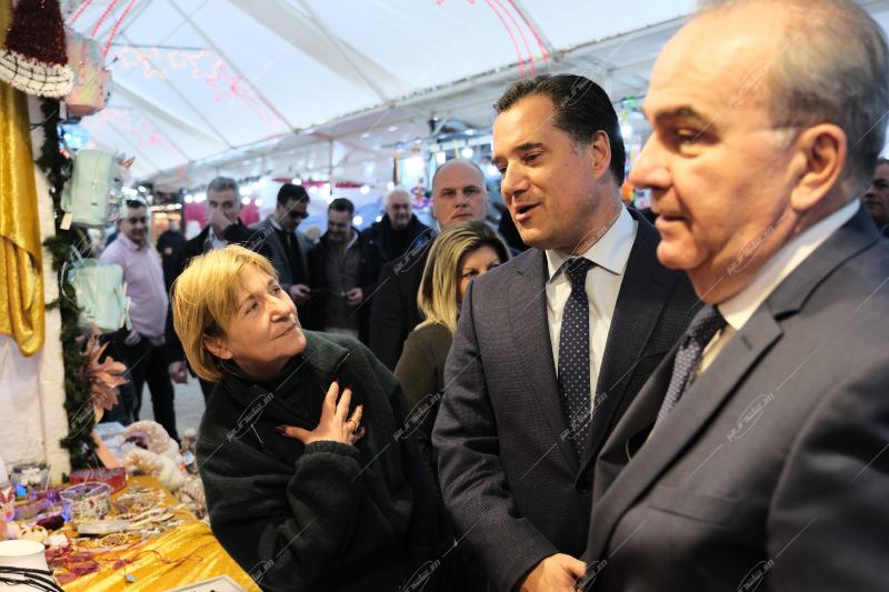 Άδωνις Γεωργιάδης στο Χριστουγεννιάτικο πάρκο - Πεδίο Άρεως