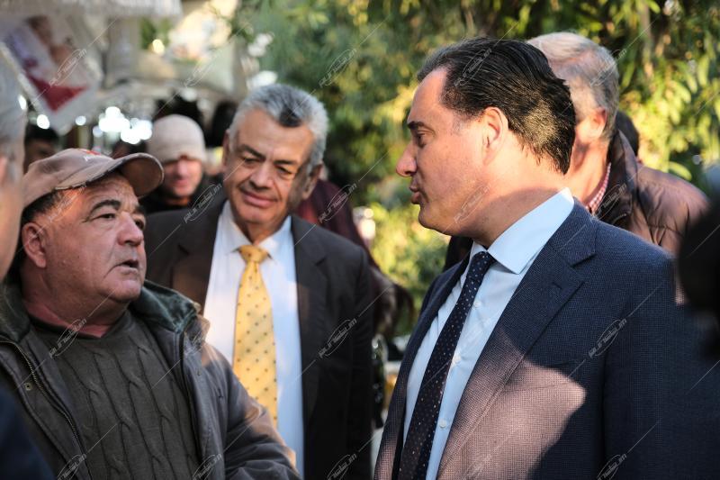 Άδωνις Γεωργιάδης στο Χριστουγεννιάτικο πάρκο - Πεδίο Άρεως