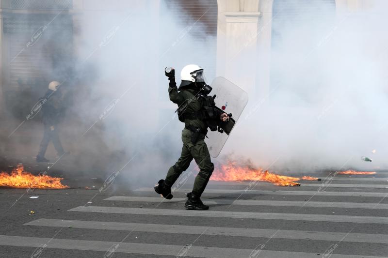 Απεργιακή συγκέντρωση για το σιδηροδρομικό δυστύχημα στα Τέμπη / Protest for the railway disaster of Tempi