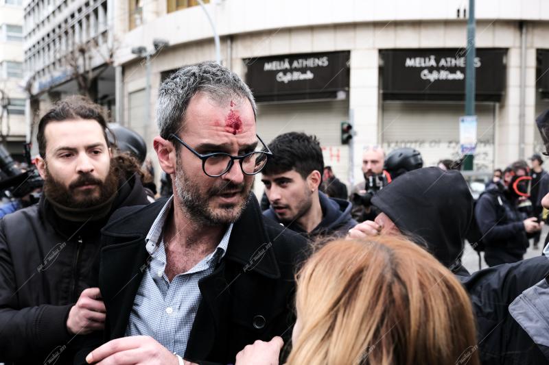 Απεργιακή συγκέντρωση για το σιδηροδρομικό δυστύχημα στα Τέμπη / Protest for the railway disaster of Tempi