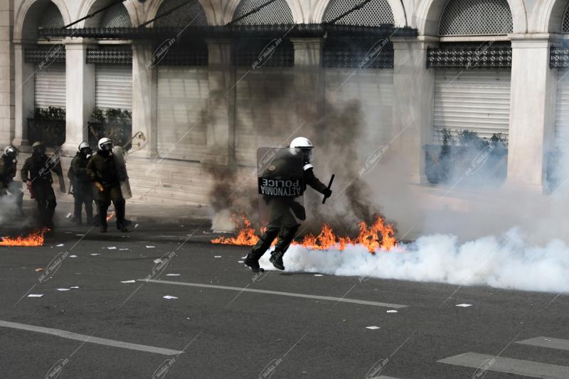 Απεργιακή συγκέντρωση για το σιδηροδρομικό δυστύχημα στα Τέμπη / Protest for the railway disaster of Tempi