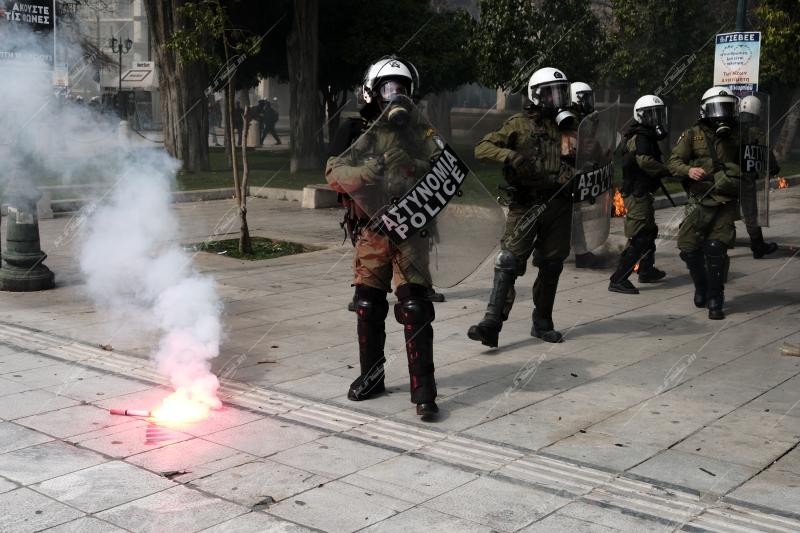 Απεργιακή συγκέντρωση για το σιδηροδρομικό δυστύχημα στα Τέμπη / Protest for the railway disaster of Tempi