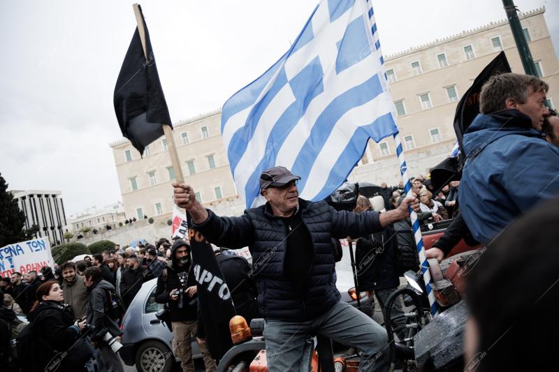 ΑΘΗΝΑ – Πανελλαδική κινητοποίηση αγροτών στο κέντρο της πόλης