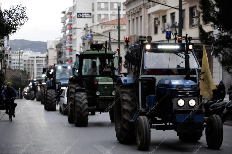 ΑΘΗΝΑ – Πανελλαδική κινητοποίηση αγροτών στο κέντρο της πόλης