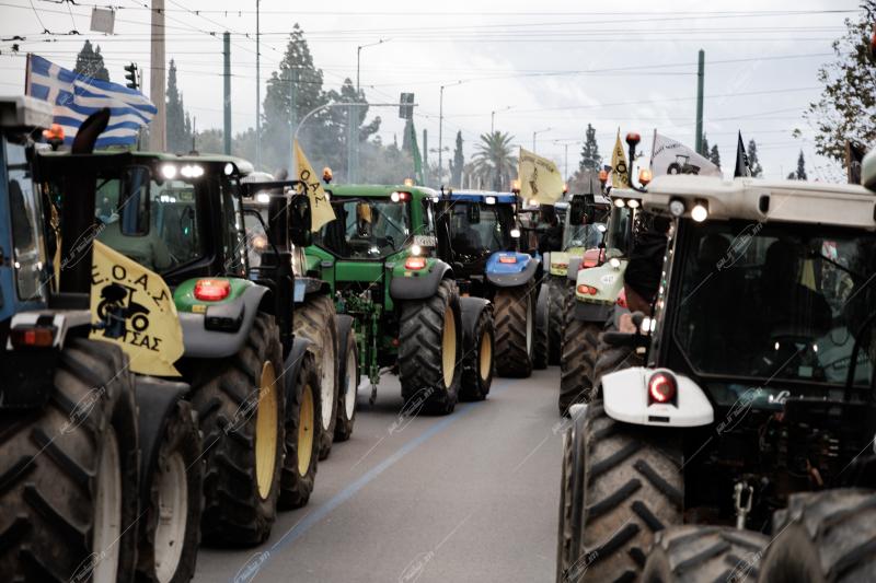 ΑΘΗΝΑ – Πανελλαδική κινητοποίηση αγροτών στο κέντρο της πόλης