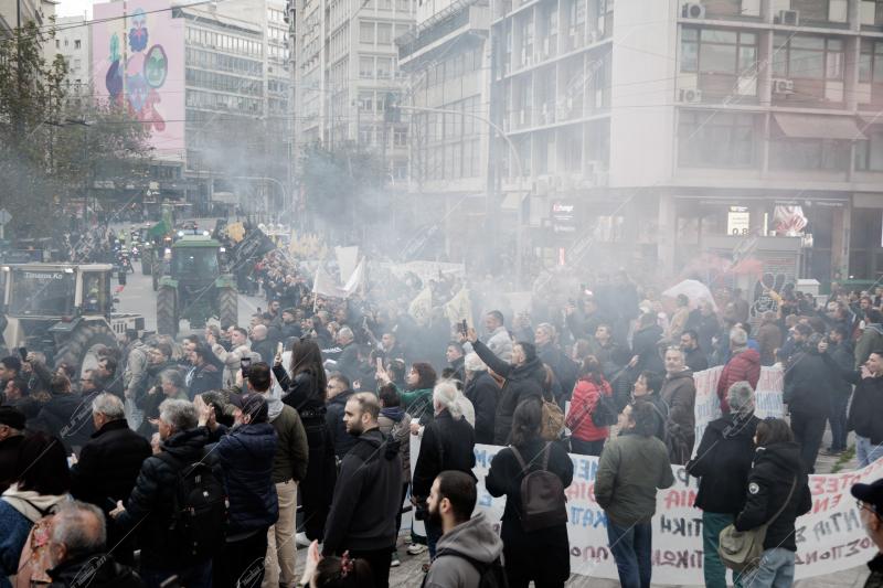 ΑΘΗΝΑ – Πανελλαδική κινητοποίηση αγροτών στο κέντρο της πόλης