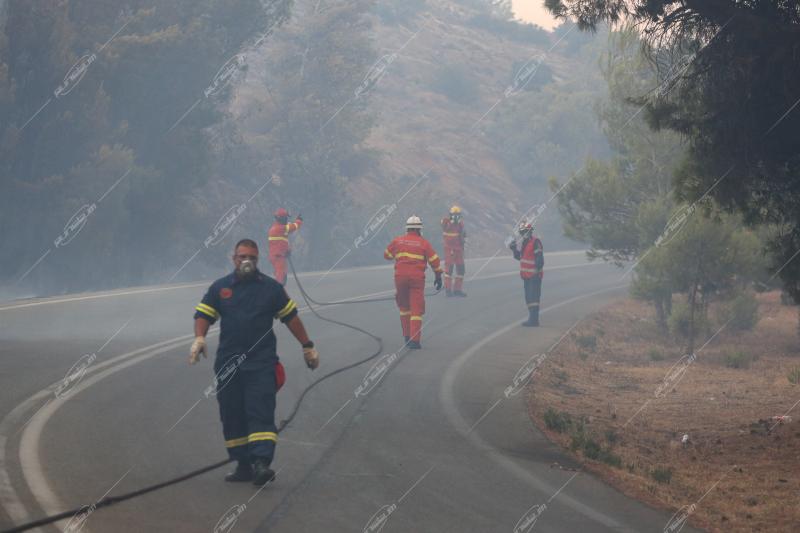 Δασική πυρκαγιά - Βαρνάβας, Πεντέλη.