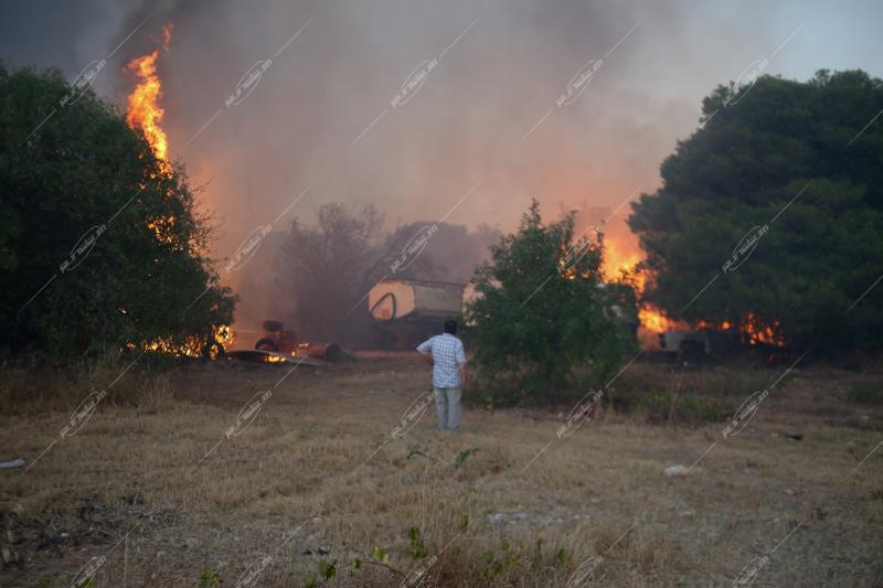 Δασική πυρκαγιά - Βαρνάβας, Πεντέλη.
