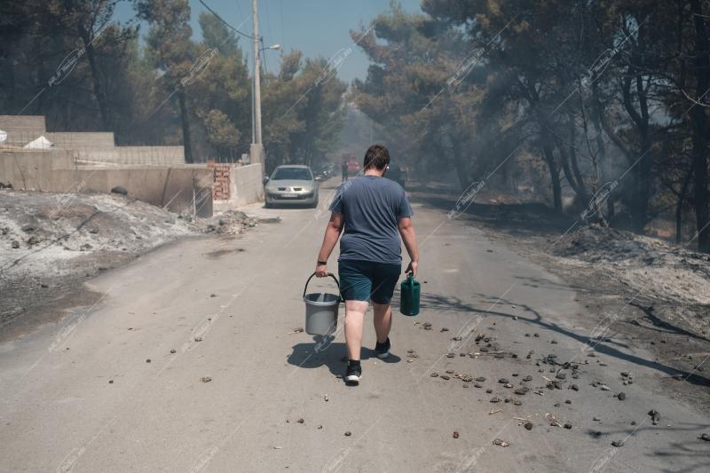 Δασική πυρκαγιά στην περιοχή της Πεντέλης
