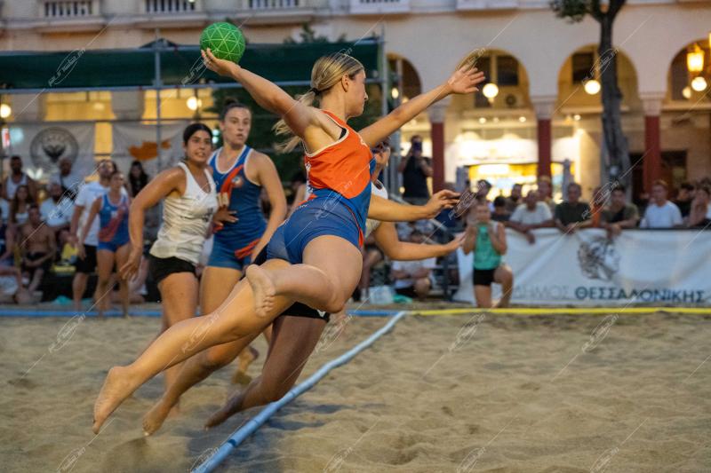 European Beach Tour Womens handball final