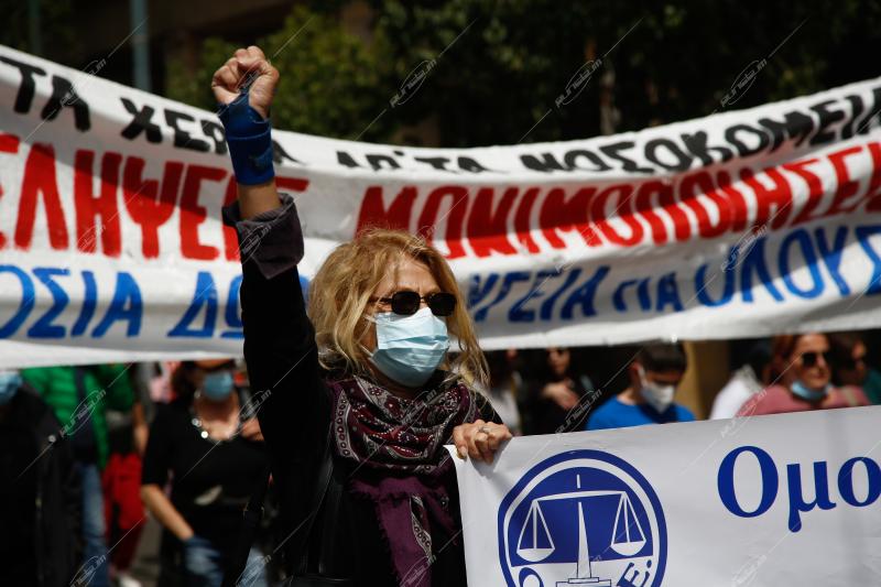 Γενική απεργία ΓΣΕΕ - ΑΔΕΔΥ στην Αθήνα / General strike by unions in Athens
