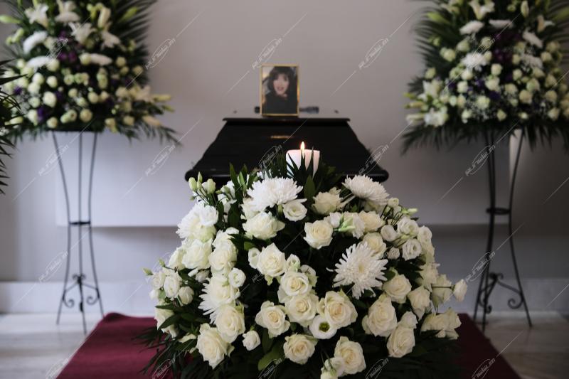 Κηδεία Μάρθας Καραγιάννη στο Α' νεκροταφείο Αθηνών