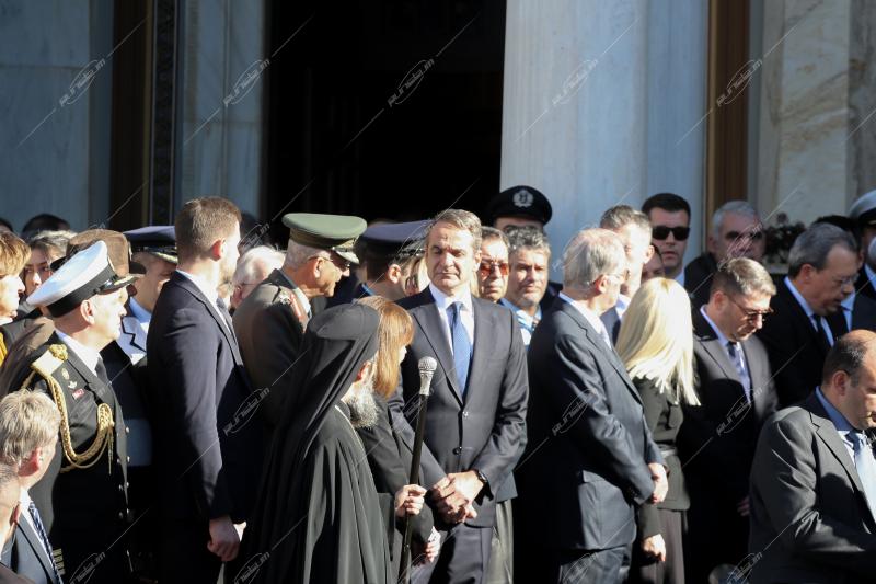 Κηδεία του πρώην πρωθυπουργού Κώστα Σημίτη. 09/01/2025
