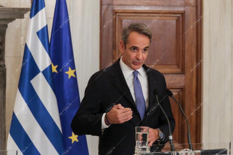 Κυριάκος Μητσοτάκης - Βολοντιμίρ Ζελένσκι.