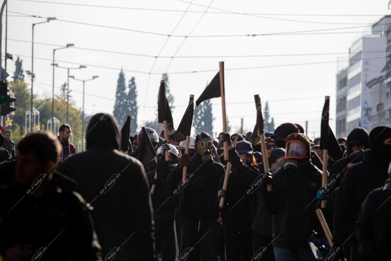 Μαθητική πορεία μνήμης για την δολοφονία του Αλέξανδρου Γρηγορόπουλου / Annual student protest about the killing of teenager Alexis Grigoropoulos