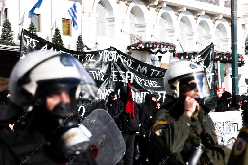 Μαθητική πορεία μνήμης για την δολοφονία του Αλέξανδρου Γρηγορόπουλου / Annual student protest about the killing of teenager Alexis Grigoropoulos
