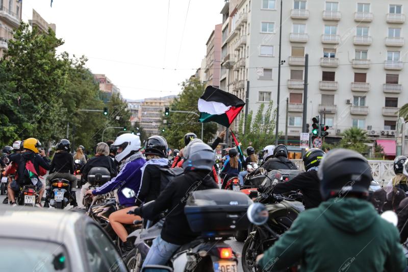 Μοτοπορεία για την Παλαιστίνη