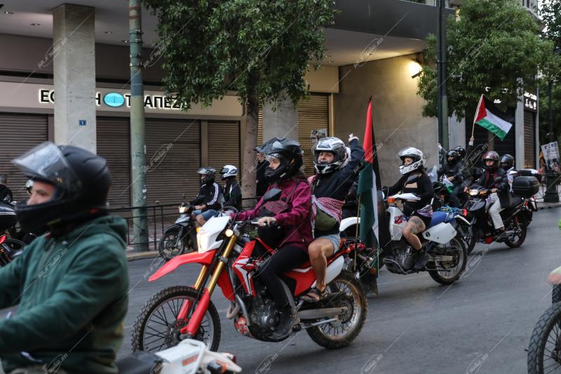 Μοτοπορεία για την Παλαιστίνη