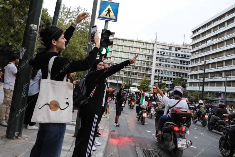 Μοτοπορεία για την Παλαιστίνη