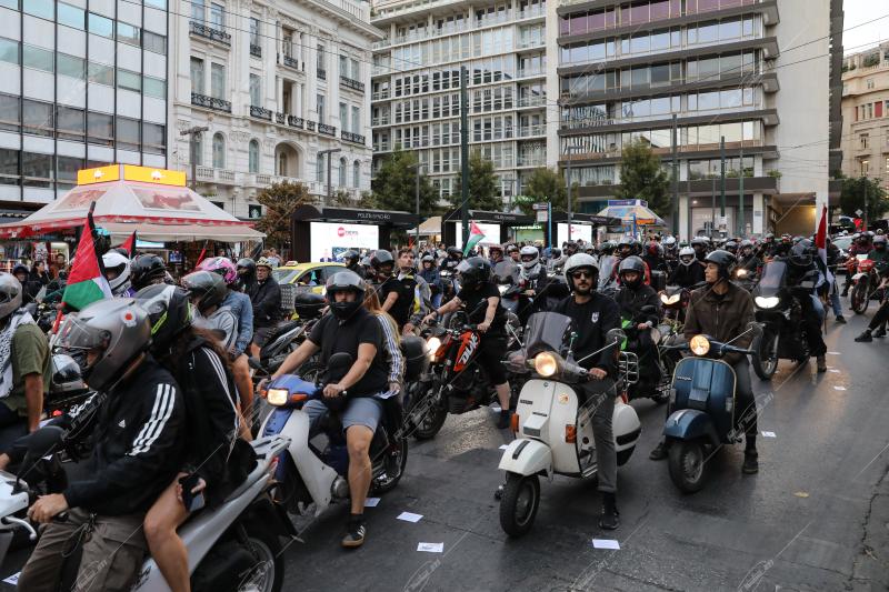 Μοτοπορεία για την Παλαιστίνη