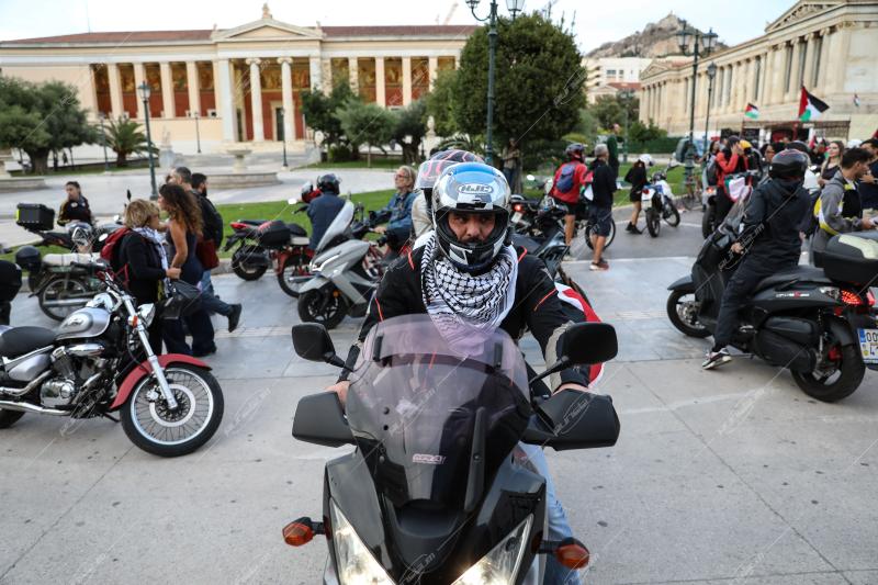 Μοτοπορεία για την Παλαιστίνη
