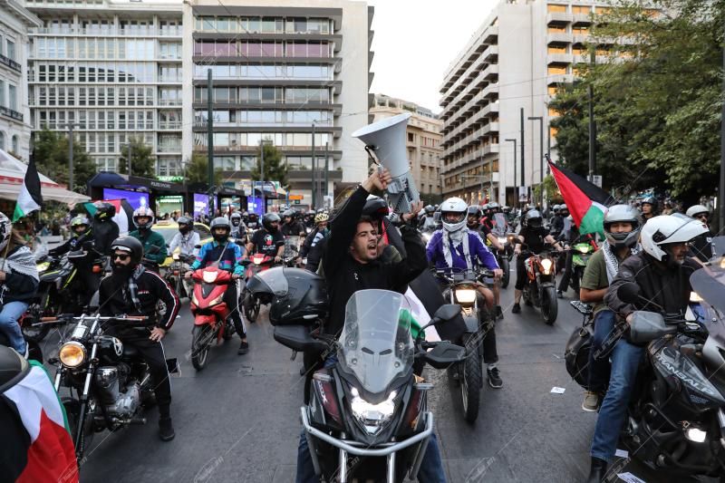 Μοτοπορεία για την Παλαιστίνη