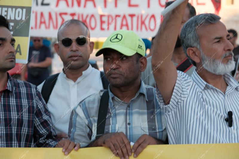 Νομοσχέδιο Πλεύρη - αντιρατσιστική διαδήλωση Σύνταγμα