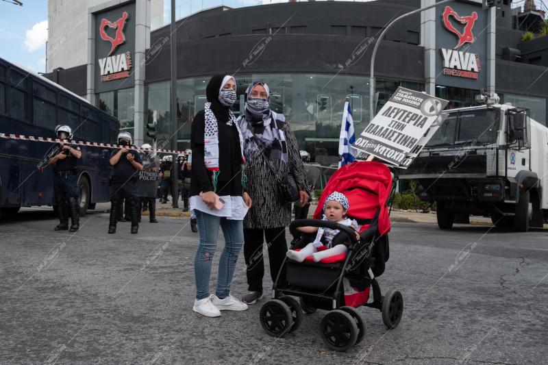 Πορεία αλληλεγγύης για την Παλαιστίνη στην Ισραιληνή πρεσβεία της Αθήνας / Pro-Palestinian rally at the Israeli embassy of Athens