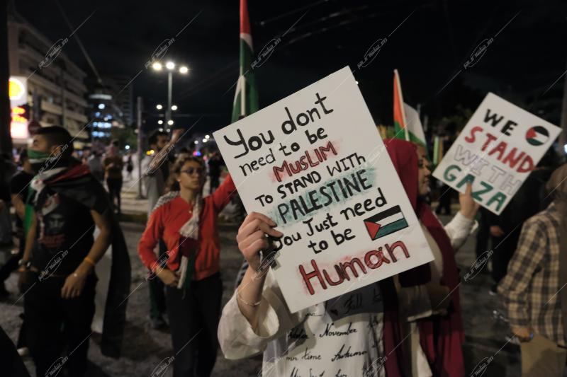 Πορεία αλληλεγγύης για τον παλαιστινιακό λαό στην Αθήνα / Pro Palestine rally in Athens