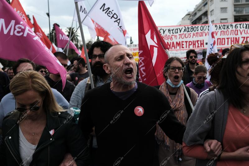Πορεία για τα Τέμπη στην Αθήνα