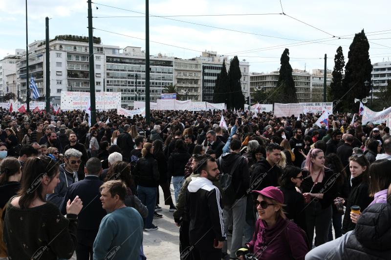 Πορεία για τα Τέμπη στην Αθήνα