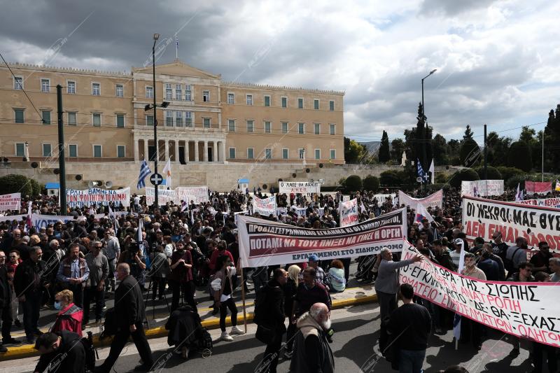 Πορεία για τα Τέμπη στην Αθήνα