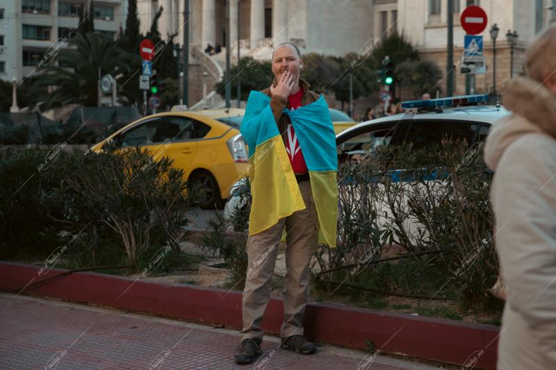 Πορεία Ουκρανών στο Σύνταγμα για τον Πόλεμο με τη Ρωσία / Ukrainians march to Syntagma square against the war with Russia