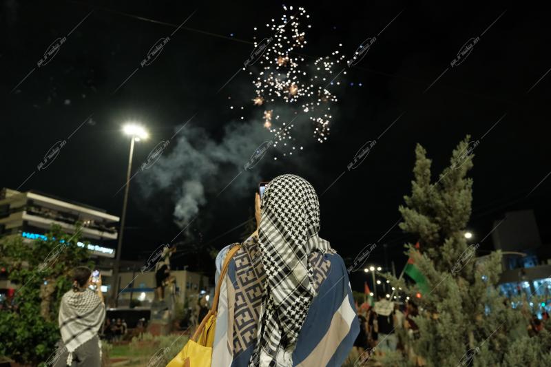 Πορεία στην πρεσβεία του Ισραήλ / pro Palestine protest at the Israeli embassy in Athens
