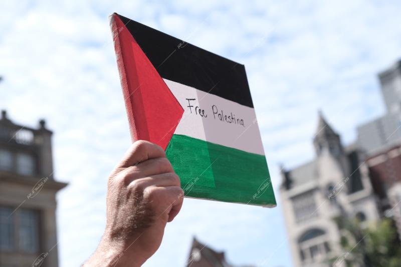 Pro-Palestinian protest in Amsterdam, Netherlands, on August 9th 2025.