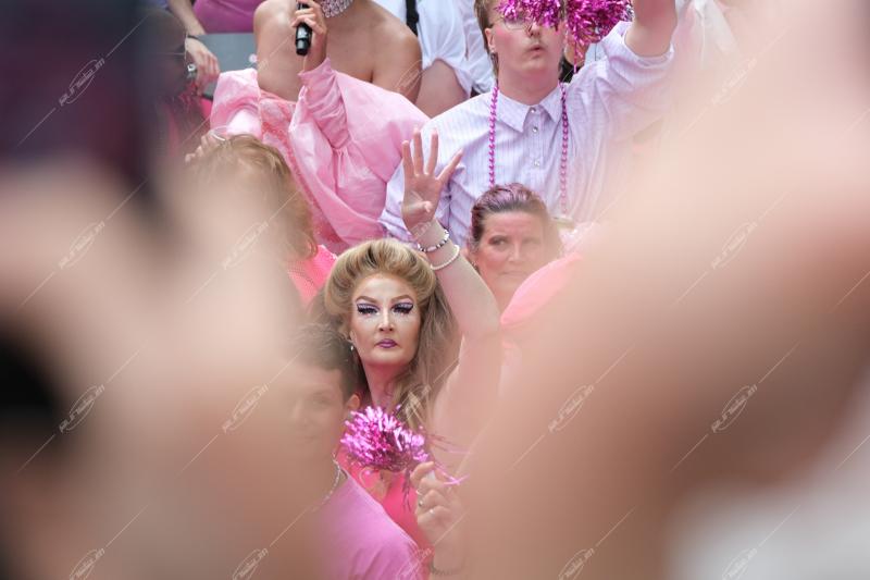 Revelers participate in the Annual Pride Canal Parade held in Amsterdam. Pride Amsterdam celebrates the city's gay and transgender community with a vibrant boat parade through the canals, The Netherlands, on 2 August 2025.