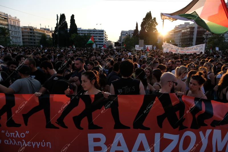 Συγκέντρωση αλληλεγγύης στον Παλαιστινιακό λαό, Σύνταγμα / Pro Palestine rally at Syntagma square Athens