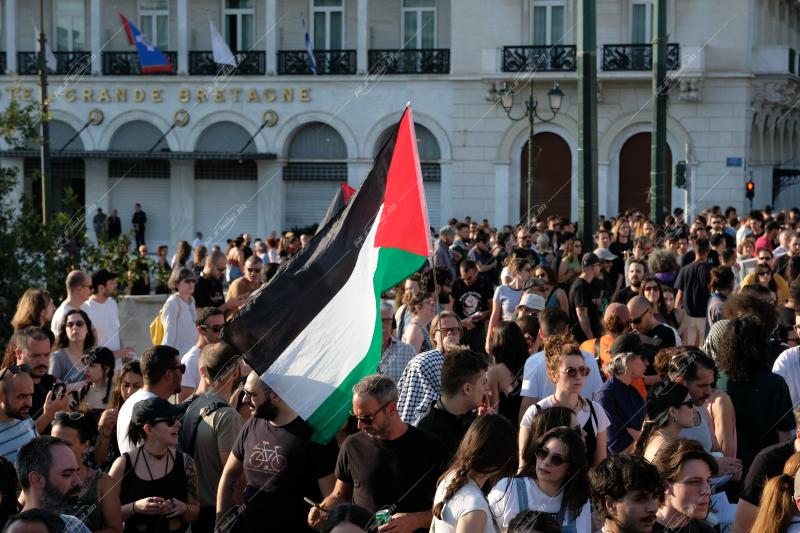 Συγκέντρωση αλληλεγγύης στον Παλαιστινιακό λαό, Σύνταγμα / Pro Palestine rally at Syntagma square Athens