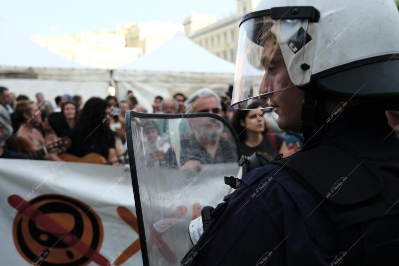 Συγκέντρωση διαμαρτυρίας στο Δημαρχείο Αθηνών για τη στάση ΜΕΤΡΟ Εξάρχεια