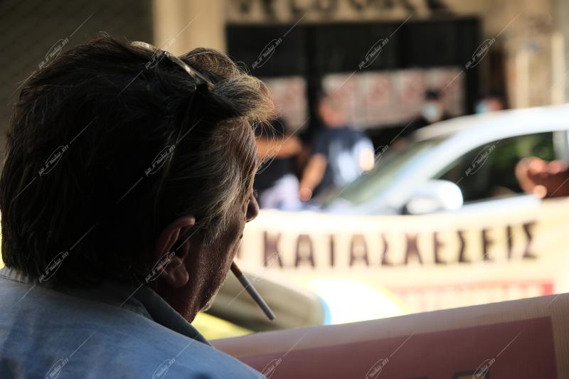 Συγκέντρωση ενάντια σε έξωση από 1η κατοικία στα Εξάρχεια