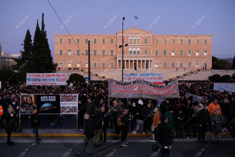 Συγκέντρωση εργατικών σωματείων για τα Τέμπη