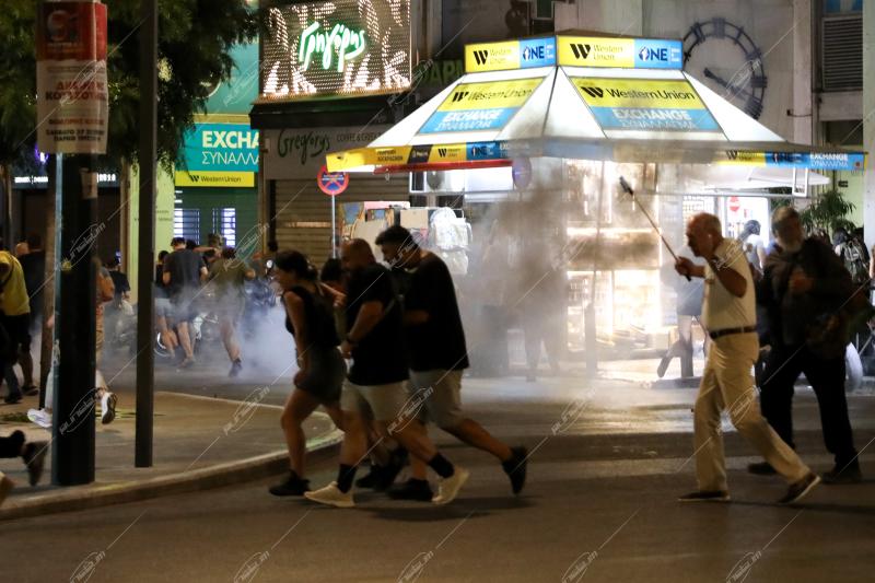 Συγκέντρωση με αφορμή το δυστύχημα στα Τέμπη.