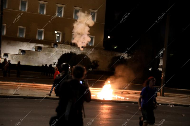 Συγκέντρωση με αφορμή το δυστύχημα στα Τέμπη.