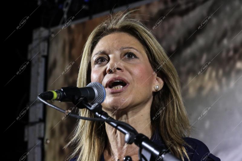 Συγκέντρωση με αφορμή το δυστύχημα στα Τέμπη.