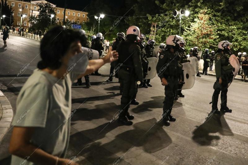 Συγκέντρωση με αφορμή το δυστύχημα στα Τέμπη.