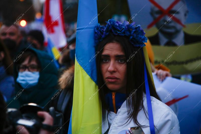 Συγκέντρωση Ουκρανών στην πλατεία Συντάγματος για τον πόλεμο με τη Ρωσία / Ukrainians demonstrate in Syntagma square against the war with Russia