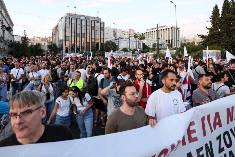 Συγκέντρωση του ΠΑΜΕ στο Σύνταγμα.