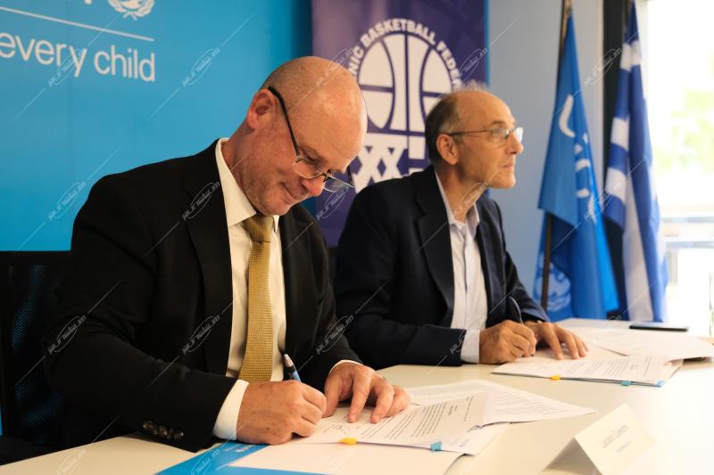 Συνεργασία Ε.Ο.Κ. - Unicef