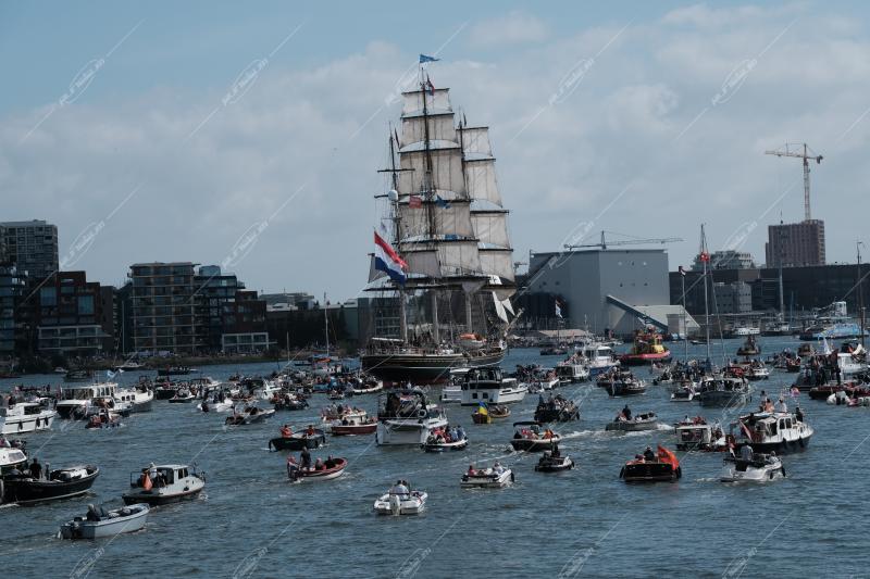The 50th edition of SAIL Amsterdam began on August 20, 2025, with a spectacular Sail-in Parade featuring more than 10,000 vessels to mark Amsterdam’s 750th anniversary, Amsterdam, Netherlands, August 20, 2025.