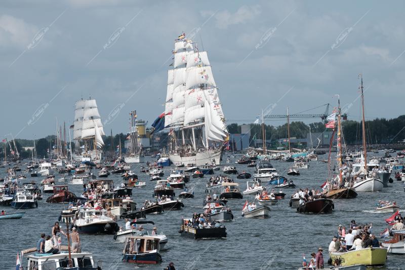The 50th edition of SAIL Amsterdam began on August 20, 2025, with a spectacular Sail-in Parade featuring more than 10,000 vessels to mark Amsterdam’s 750th anniversary, Amsterdam, Netherlands, August 20, 2025.